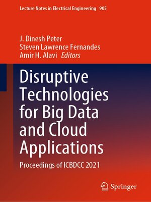 cover image of Disruptive Technologies for Big Data and Cloud Applications